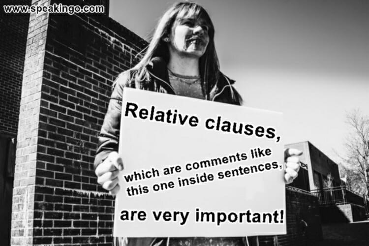 relative clauses,Englische Relativpronomen, relative pronouns