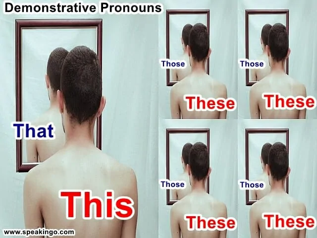 this that these those, reflexive pronouns, zaimki wskazujące