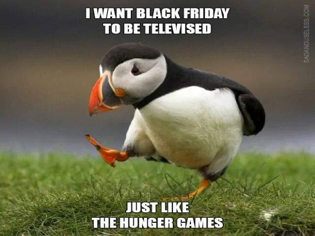 black friday, schwarzer Freitag, lustige memes auf englisch und deutsch