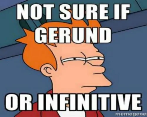 gerund infinitive