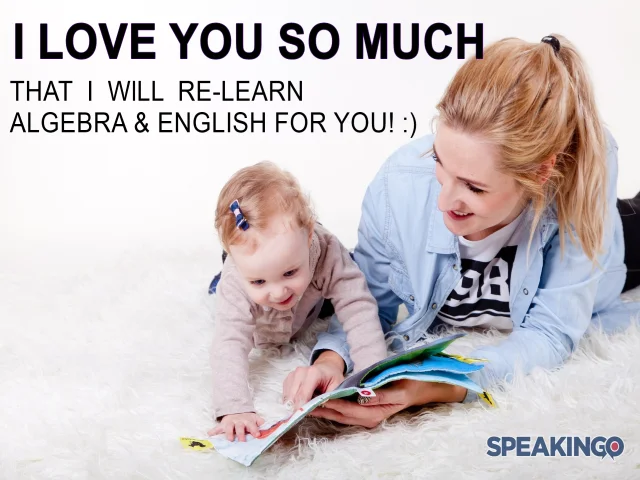 English for mom at home, learning, English on maternity leave