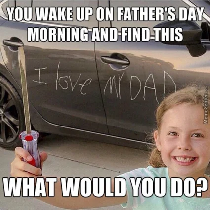 memy na dzień ojca, fathers day, dzień ojca w anglii, auto, samochód
