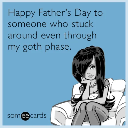 memy na dzień ojca, fathers day, dzień ojca w anglii, goth, subkultury